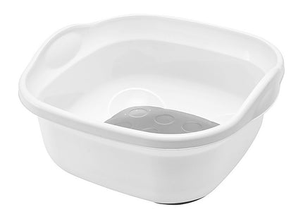 Addis Premium Soft Touch 8.5 Litre Washing Up Bowl, White/Grey, 31.5 x 34 x 15.5 cm 517763