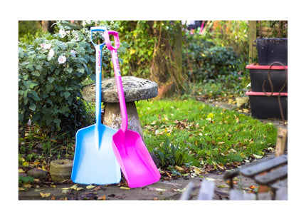 Red Gorilla Shovel Blue Small Multi-Purpose Durable Plastic Lightweight Spade for Garden Home Stable or Builder Small Snow Shovel