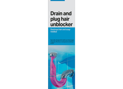 HG Drain & Plug Hair Unblocker, Removes Hair from Pipes & Drains 450ml