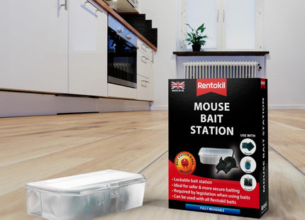 Rentokil Mouse Bait Station, Black, 14.6x10.5x4.8 cm FBSM01