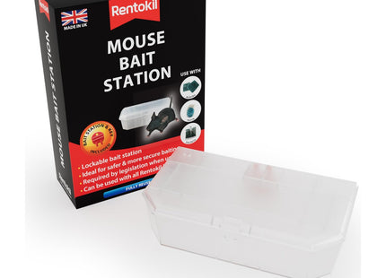 Rentokil Mouse Bait Station, Black, 14.6x10.5x4.8 cm FBSM01