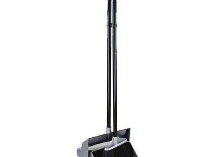 Elliott Lobby Dustpan and Brush with Self-Closing Lid, Black, 10F30044