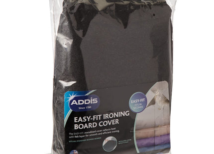 Addis Easy Fit Replacement Ironing board cover, upto 135x46cm, Reflective Silver metalised, Fabric, 10 x 23 x 34 cm 516939