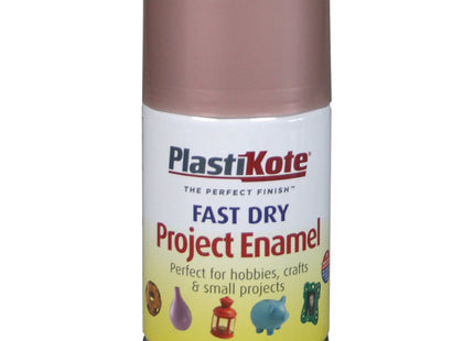 PlastiKote Fast Dry Enamel Aerosol Spray, Rose Gold, 100ml, Pack of 1 PKT144S
