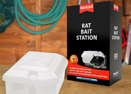 Rentokil Rat Bait Station - Lockable & Tamper-Resistant Rodent Control