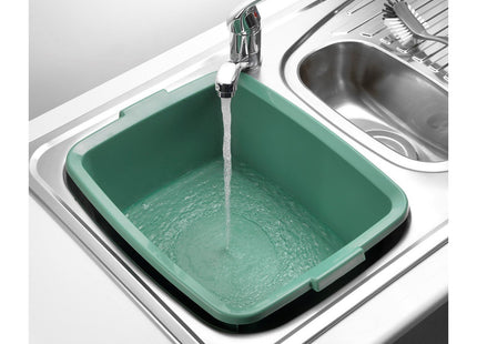 Addis Washing Up Bowl Utility Butler Belfast Sinks, Sage Green, 33 x 42 x 17 cm 518035