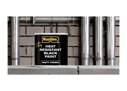 Rustins Heat Resistant Black Paint 500ml