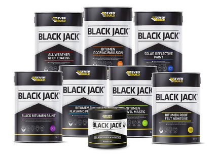 Everbuild Black Jack 903 Bitumen Trowel Mastic - Trowellable Bituminous Compound - Black - 1 Litre