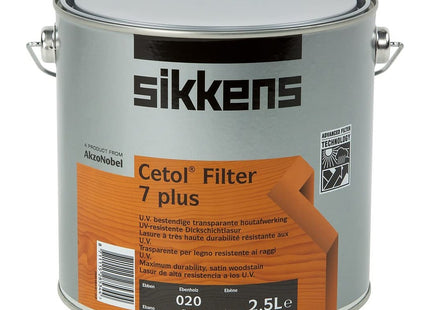Sikkens Cetol Filter 7 Plus 2.5 Litre - Ebony