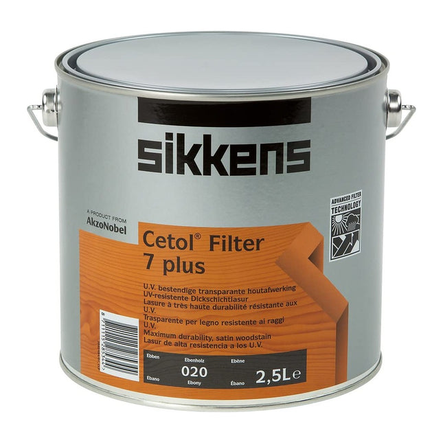 Sikkens Cetol Filter 7 Plus 2.5 Litre - Ebony