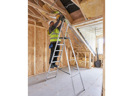 Werner Stepladder 8 Tread High Handrail 7400818