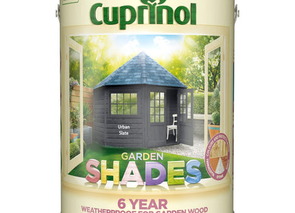 Cuprinol Garden Shades Paint for Gardens - Urban Slate 5 Litre
