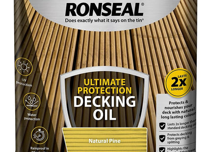 Ronseal Ultimate Protection Decking Oil 2.5 Litre (Natural Pine)