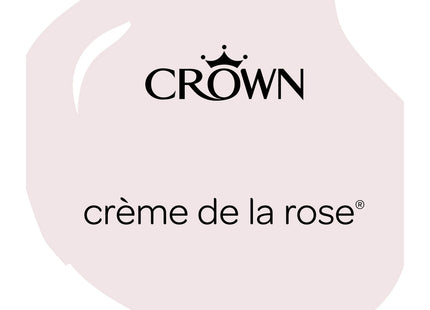 Crown Easyclean Matt Emulsion Wall Paint Creme de la Rose - Stain Resistant 2.5 Litre