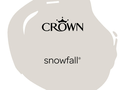 Crown Easyclean Matt Emulsion Wall Paint Snowfall - Stain Resistant 2.5 Litre