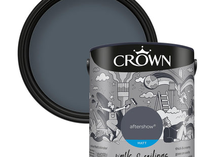 Crown Walls & Ceilings Matt Emulsion Paint 2.5 Litre - Aftershow