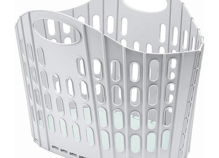 Addis Fold Flat Easy Store Laundry Basket Hamper, Grey & Mint, 38 Litre 518163