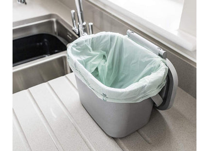 Addis Eco 100% Plastic Everyday Kitchen Food Waste Compost Caddy Bin, 4.5 Litre, Recycled Light Grey 518384