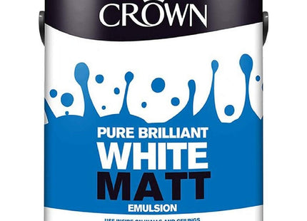 Crown Pure Brilliant White Matt Emulsion 2.5 Litre