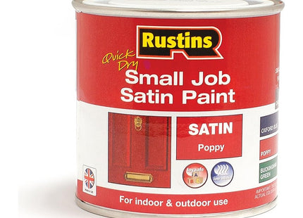 Rustins Small Job Satin Paint Poppy 250ml