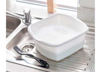 Addis Small Rectangular Washing Up Bowl, White, 8 Litre 518084