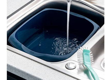 Addis Large Washing Up Bowl 9.5 Litre Capacity In Ink Blue, 38 x 32 x 14 cm