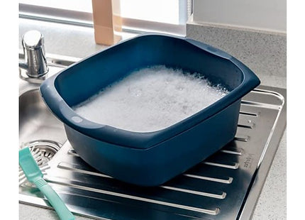 Addis Large Washing Up Bowl 9.5 Litre Capacity In Ink Blue, 38 x 32 x 14 cm