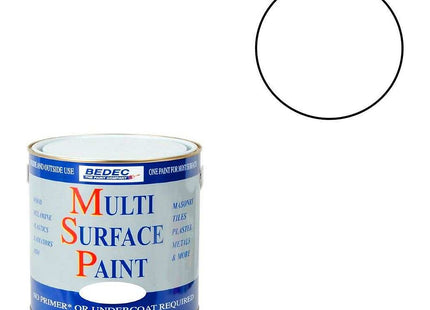 Bedec Multi-Surface Paint Soft Gloss Soft White 250ml