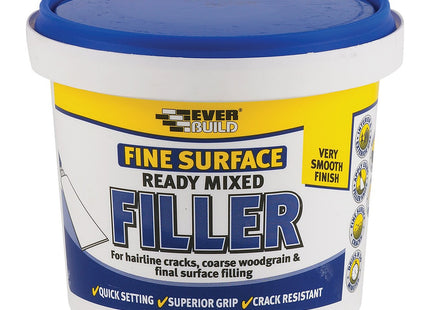 Everbuild Ready Mixed Fine Surface Filler, White, 600g