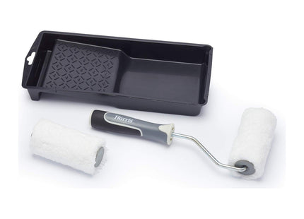 Harris Ultimate Walls & Ceilings Medium Pile Roller Set, Tray, Frame, Roller Sleeves