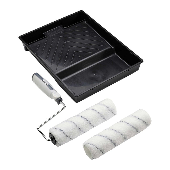 Harris Seriously Good Walls & Ceilings Twin Medium Pile Paint Roller Set with Tray & Frame 9"
