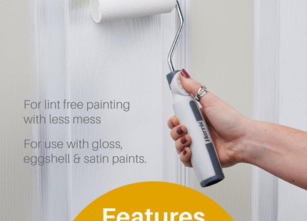 Harris Seriously Good Woodwork Gloss Mini Roller Sleeves, 10 Sleeve Pack, 4"