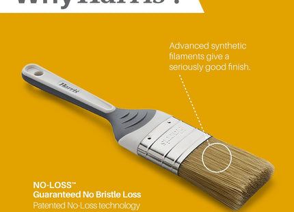 Harris Seriously Good Woodwork Stain & Varnish Paint Brushes, 3 Brush Pack, 1", 1.5", 2", Grey