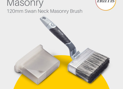 Harris Ultimate Masonry Swan Neck Paint Brush, 120mm