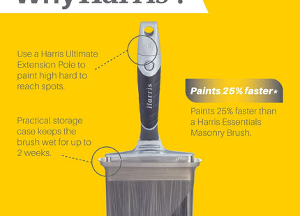 Harris Ultimate Masonry Swan Neck Paint Brush, 120mm