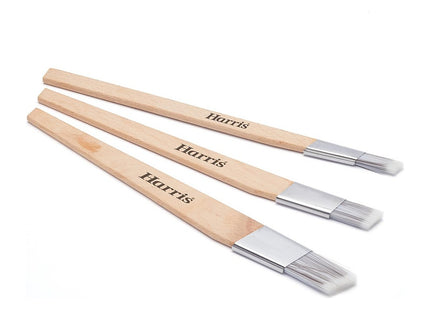 Harris Seriously Good Fitch Paint Brushes Pack Of 3 Cutting In, Hobby & Craft 0.5", 0.75", 1"