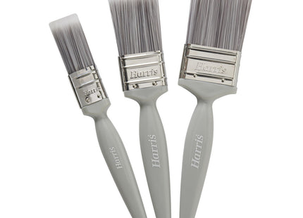 Harris Essentials Walls & Ceilings Paint Brushes, 3 Brush Pack, 1", 1.5", 2"