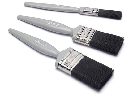 Harris Essentials Woodwork Gloss Paint Brush 3 Pack, 1in, 1.5in, 2in