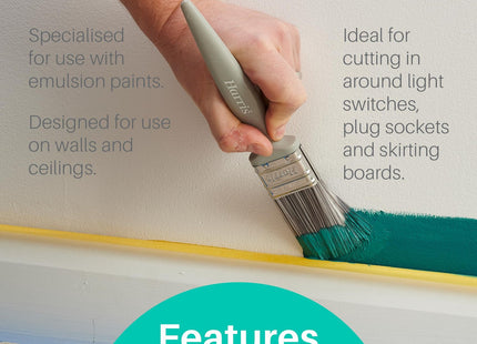 Harris Essentials Walls, Ceilings and Woodwork Paint Brush Set 10 Pack
