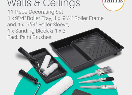 Harris Walls & Ceilings Essentials Decorating Set 11 Pieces
