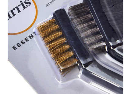 Harris Essentials Mini Wire Brush 3 Pack, Nylon, Steel & Brass 101064301