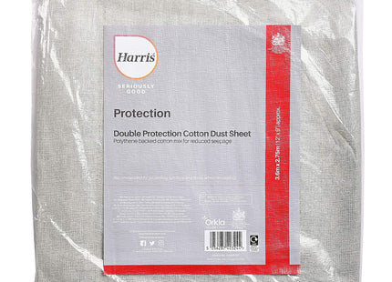 Harris Seriously Good Cotton Rich Dust Sheet Floor Protection 12ft x 9ft