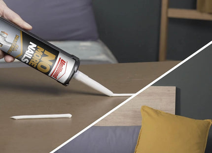 UniBond No More Nails All Materials Grab Adhesive, High Strength Bonding, No Nails Required, White, 390g Cartridge