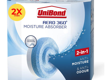 UniBond Aero 360� Moisture Absorber Neutral Refill Tab, for Aero 360� Dehumidifier, Twin Pack (2 x ) 450g