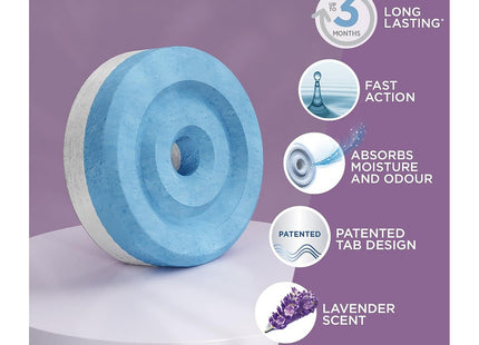 UniBond Aero 360� Moisture Absorber Lavender Garden Refill Tab, for Aero 360� Dehumidifier, Twin Pack (2 x ) 450g