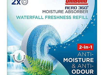 UniBond Aero 360� Moisture Absorber Waterfall Freshness Refill Tab, for Aero 360� Dehumidifier, Twin Pack (2 x ) 450g