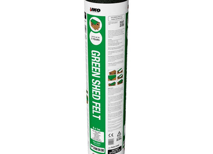 Iko Homebase Waterproofing Shed Felt - 8 x 1m Green
