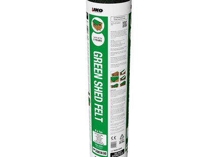 Iko Homebase Waterproofing Shed Felt - 8 x 1m Green