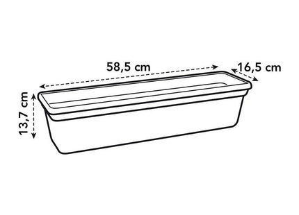 Elho Green Basics Trough 60cm Planter - Mild Terra