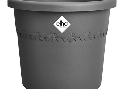 Elho Algarve Cilindro 58cm Flower Pot - Anthracite